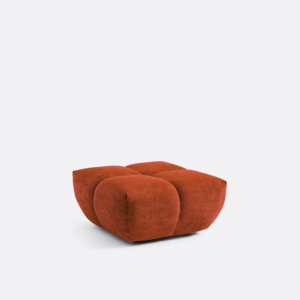 Poef, jaguar stof, L83 cm, Nuria