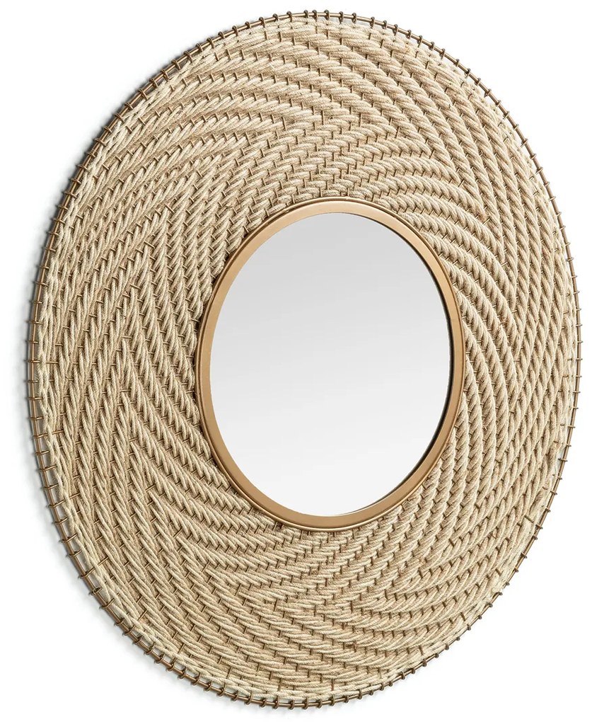 Kave Home Klevin Ronde Spiegel Van Touw - 80x80cm