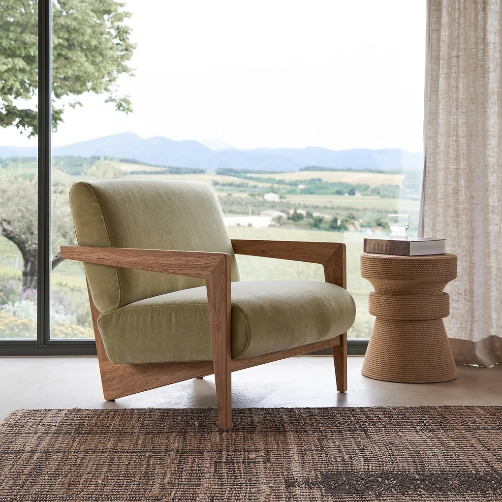 Bijzettafel van mango met touw, Sablas