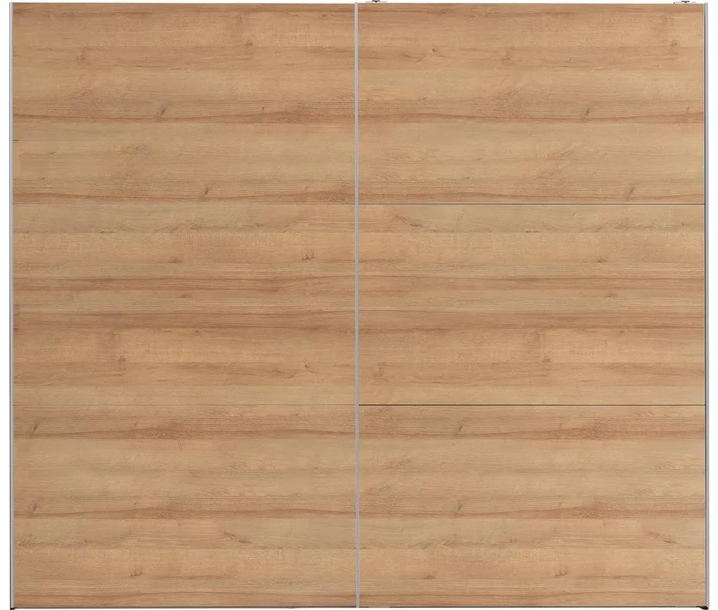 Goossens Kledingkast Easy Storage Sdk, 253 cm breed, 220 cm hoog, 2x 3 paneel schuifdeuren