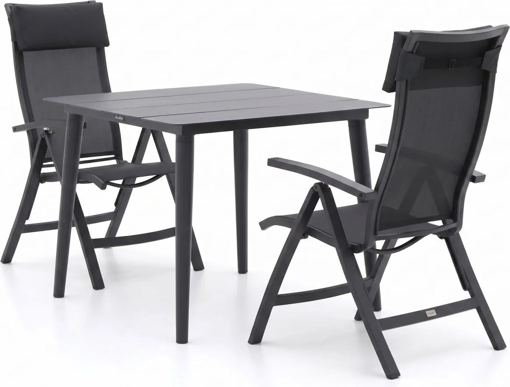+ 10% kassakorting | Diningset Bellagio  | 2 personen | Tuinset aluminium | 3-delig | Kees Smit Tuinmeubelen