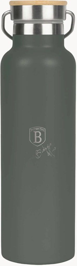 Thermosfles met bamboe deksel