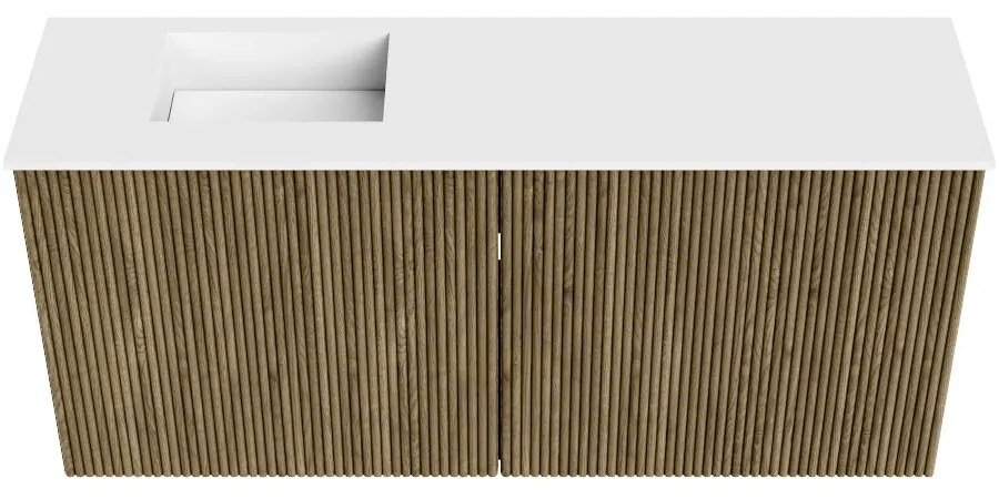 Mondiaz Joya 90cm toiletmeubel dusk met wastafel faye links 1 kraangat talc