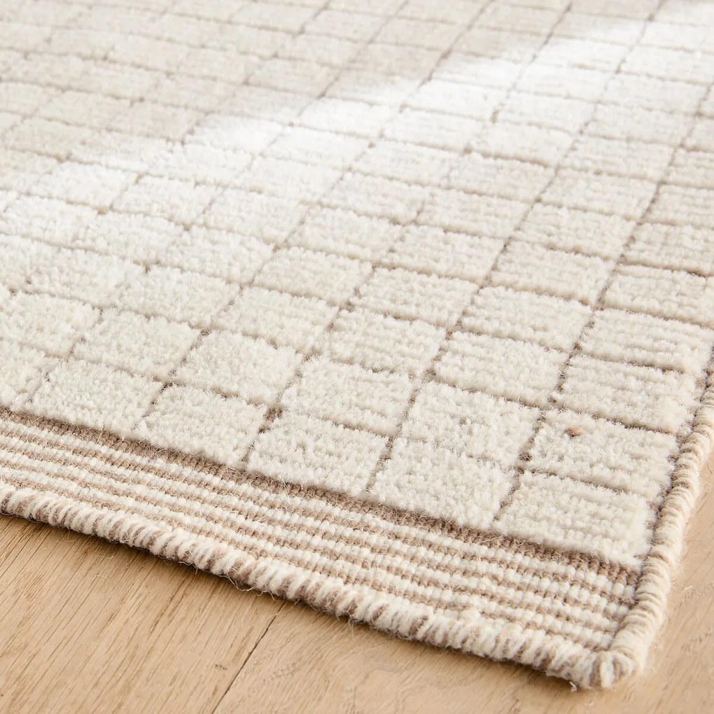 Handgeknoopt vloerkleed, 58% wol, UBIN