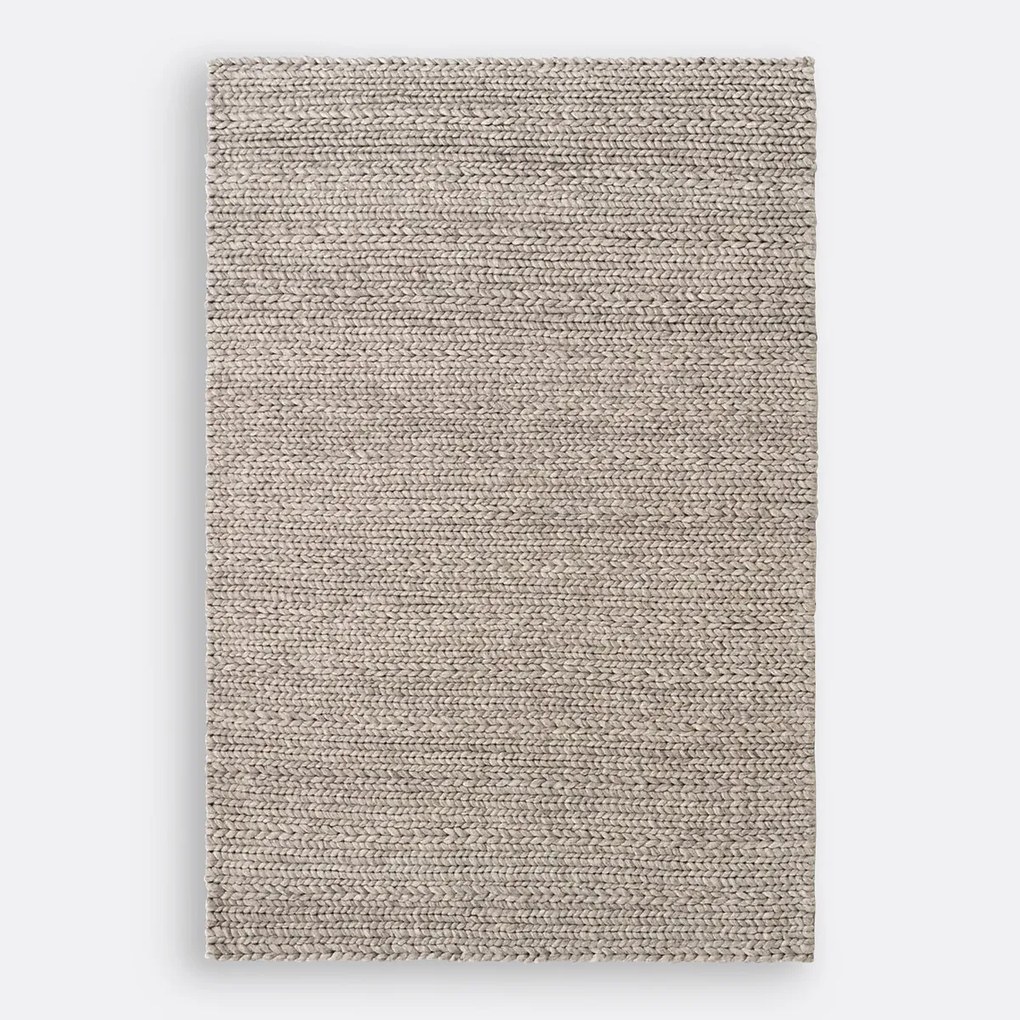 Wollen vloerkleed, Diano, tricot effect