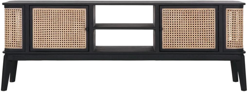 Must Living TV- meubel Raffles Small 60 cm cm - Hout - Rotan - Must Living - Industrieel & robuust