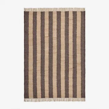 Serilda Jute- En Katoenen Vloerkleed Bruin – Koffie & 230x160 Cm - Sklum