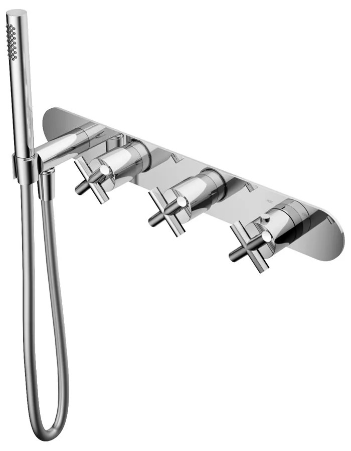 Hotbath Chap inbouw bad/douche thermostaat met handdouche chroom