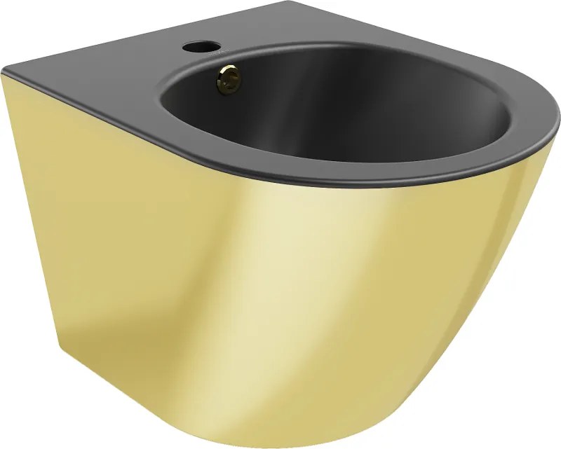 Mexen Lena hangend bidet, matzwart/goud - 35224876