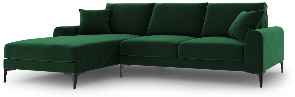 4.5-zitshoekbank Madara links velvet | Mazzini Sofas