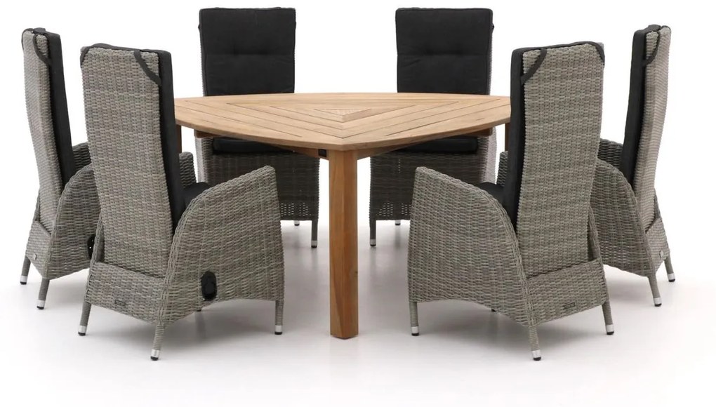 Intenso Fabrizi/ROUGH-S 170cm dining tuinset 7-delig verstelbaar
