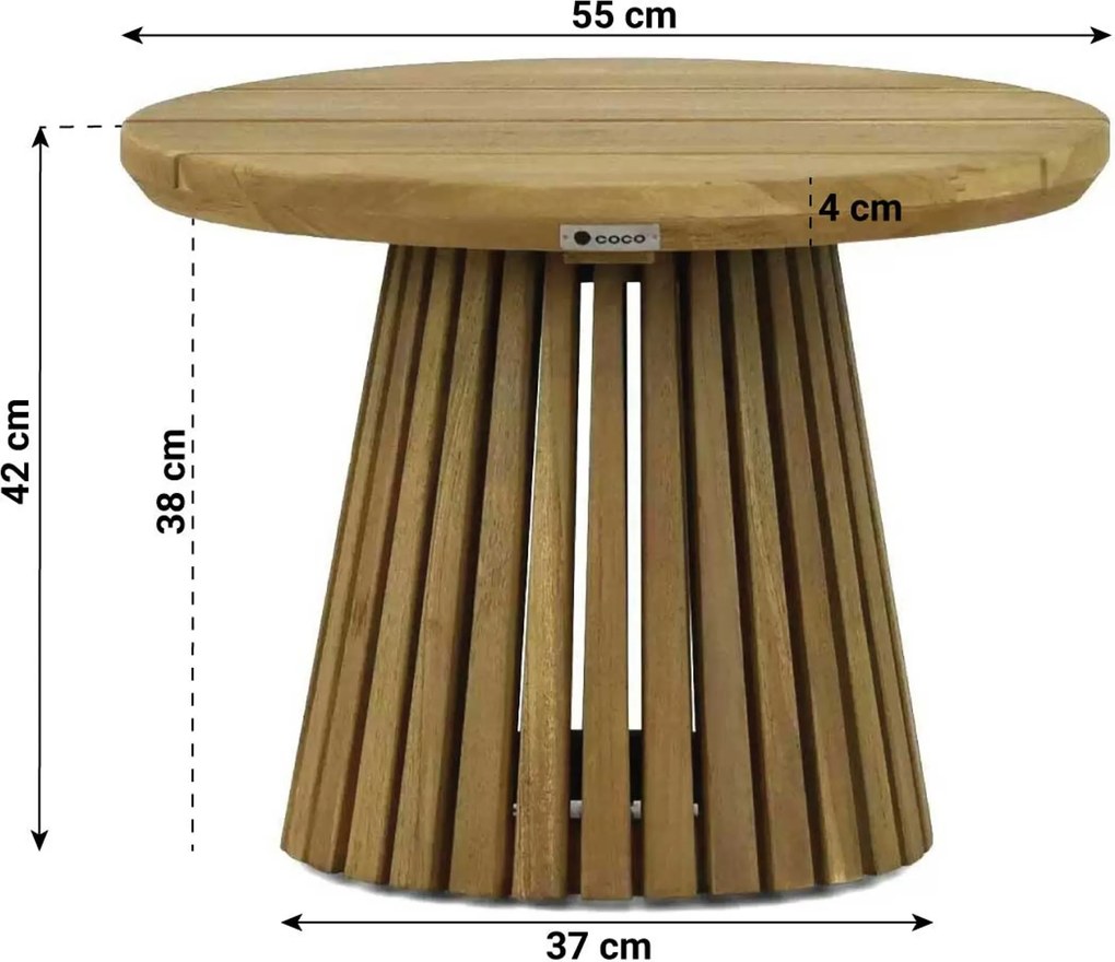 Stoel en Bank Loungeset 5 personen Rope Zand/Beige Coco Elara/Fungo