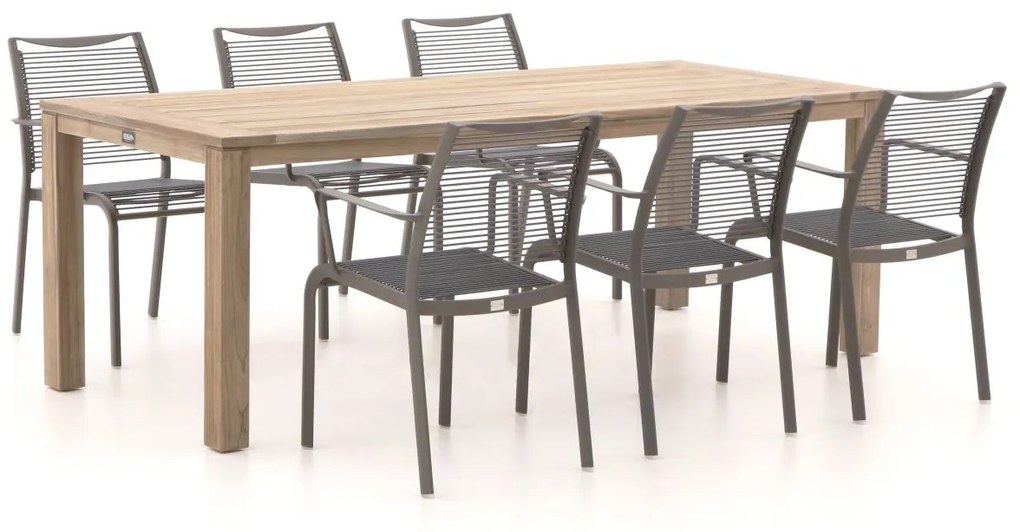 Apple Bee Hawaii/ROUGH-S 220cm dining tuinset 7-delig stapelbaar