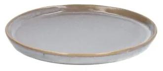 Gebaksbordje reactieve glazuur, steengoed, grijs,Ø 15 cm