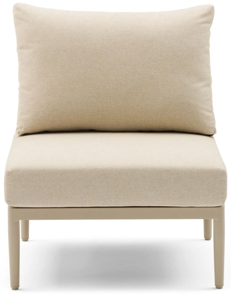Hoek loungeset 5 personen Aluminium/wicker Taupe  Coco Ibiza