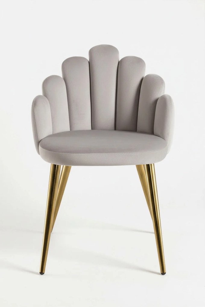 Hand Goud Fluwelen Stoel