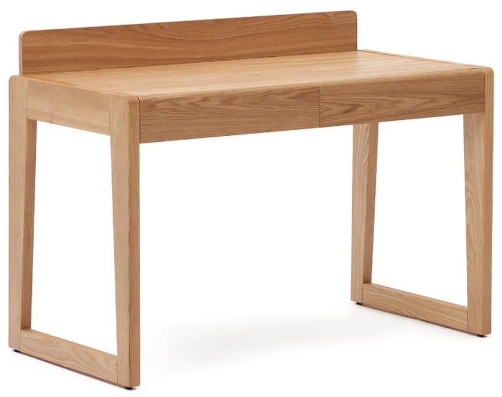 Kave Home Arandu Bureau Met Laden Massief Essenhout - 120 X 60cm.
