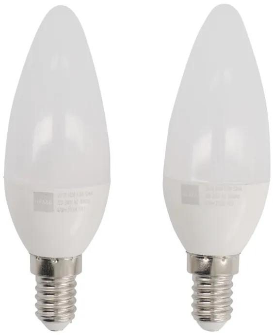 LED Lamp 40W - 470 Lm - Kaars - Mat - 2 Stuks (wit)