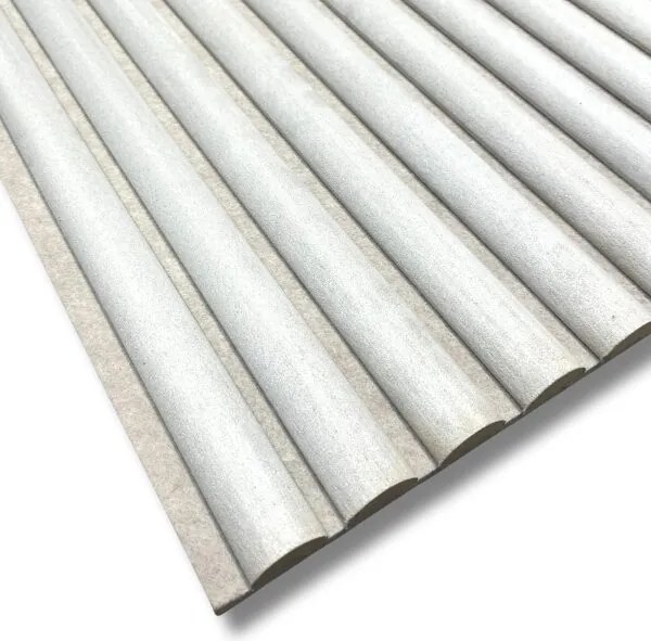 Suede Paneel AKU Off White 260x60x2.1cm - 260 cm x 60 cm x 2 cm | 15 kg | Paneli akoestische wandpanelen - AKU Wandpanelen