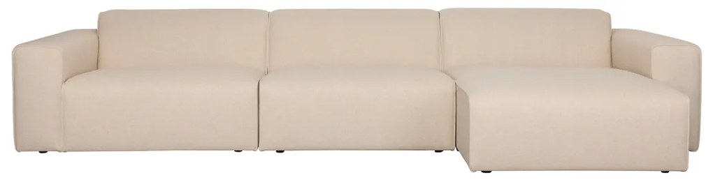 Zuiver Milka Sand Design Bank Met Chaise Longue Rechts Zandkleur