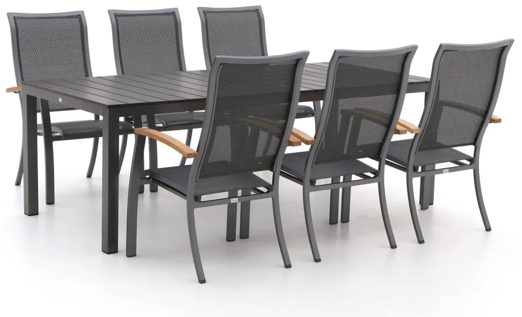 Bellagio Lugo/Fidenza 220cm dining tuinset 7-delig stapelbaar