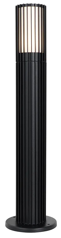 Buiten paaltje zwart met grondpin en kabelmof 50cm IP44 - Boris