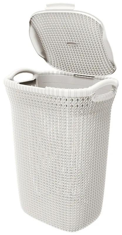 Curver knit wasmand - 57 liter - oasis white