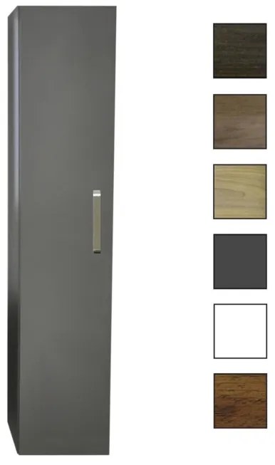 Sanicare kolomkast met luxe chromen greep 33,5x160x32cm antraciet