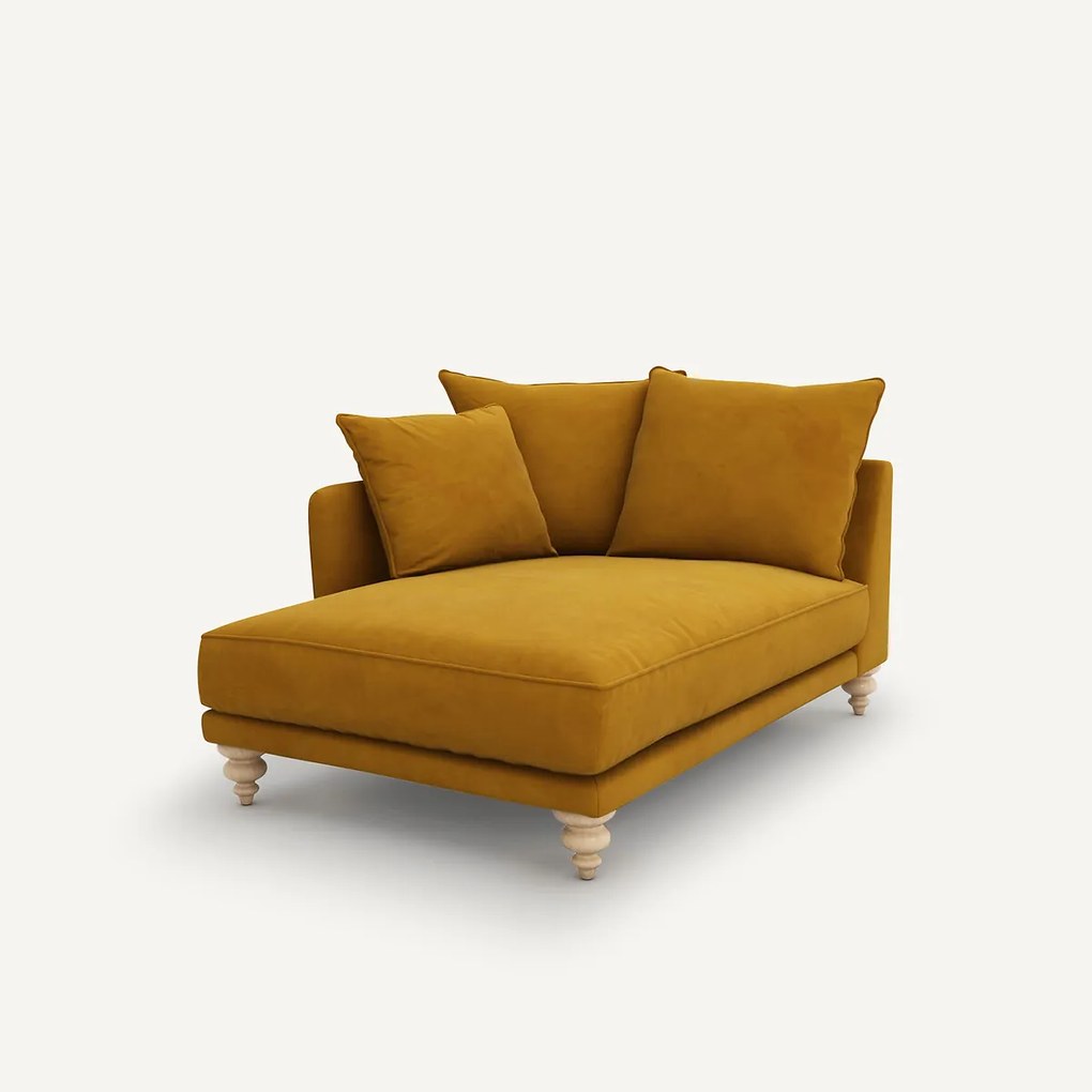 Longchair van fluweel, Lazare