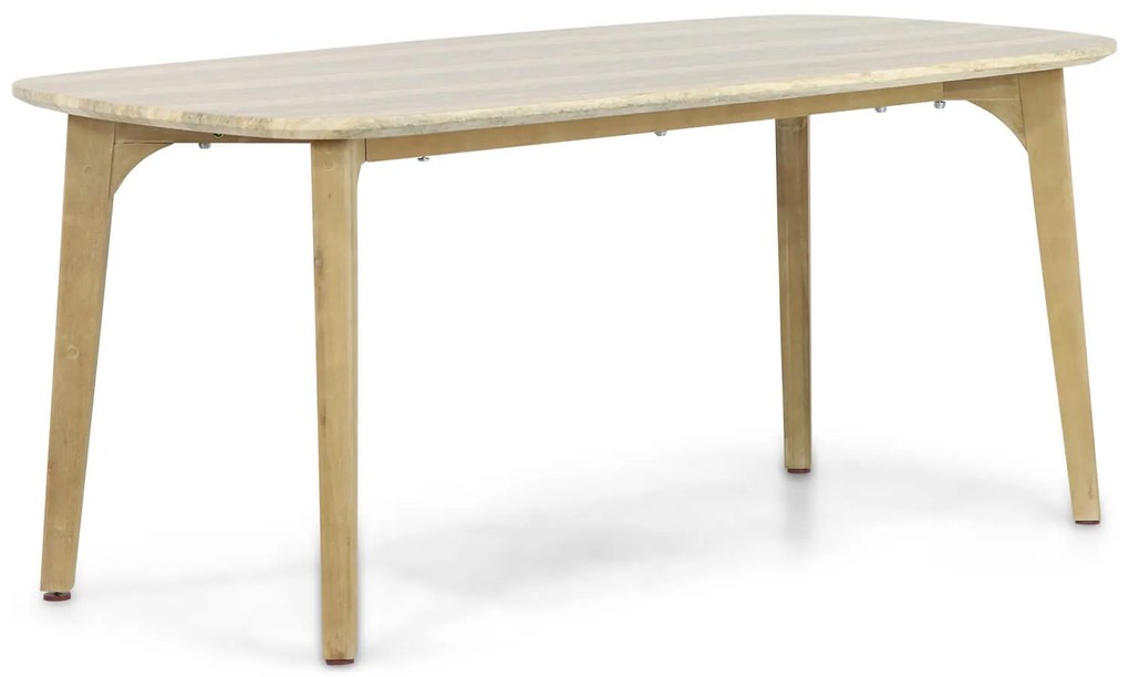 Dining Tuintafel rechthoekig 170 x 90 cm Eucalyptus hout Naturel teak Almeria