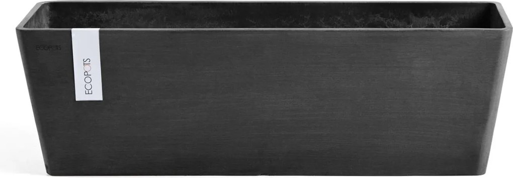 Ecopots bloempot Bruges 55 - Rechthoekig - Dark Grey - 55,5cm x 17cm x H17cm