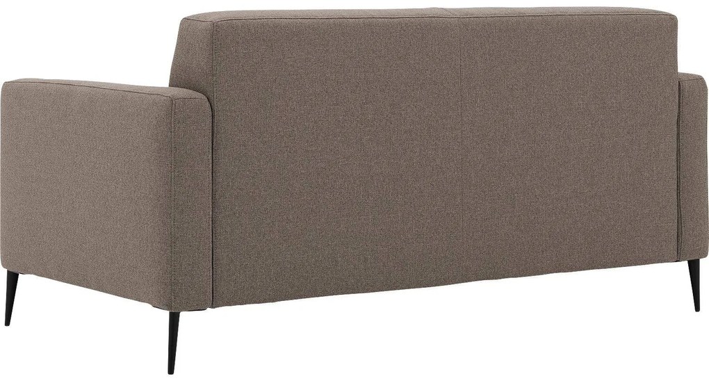 Goossens Key West bruin, stof, 2,5-zits, modern design