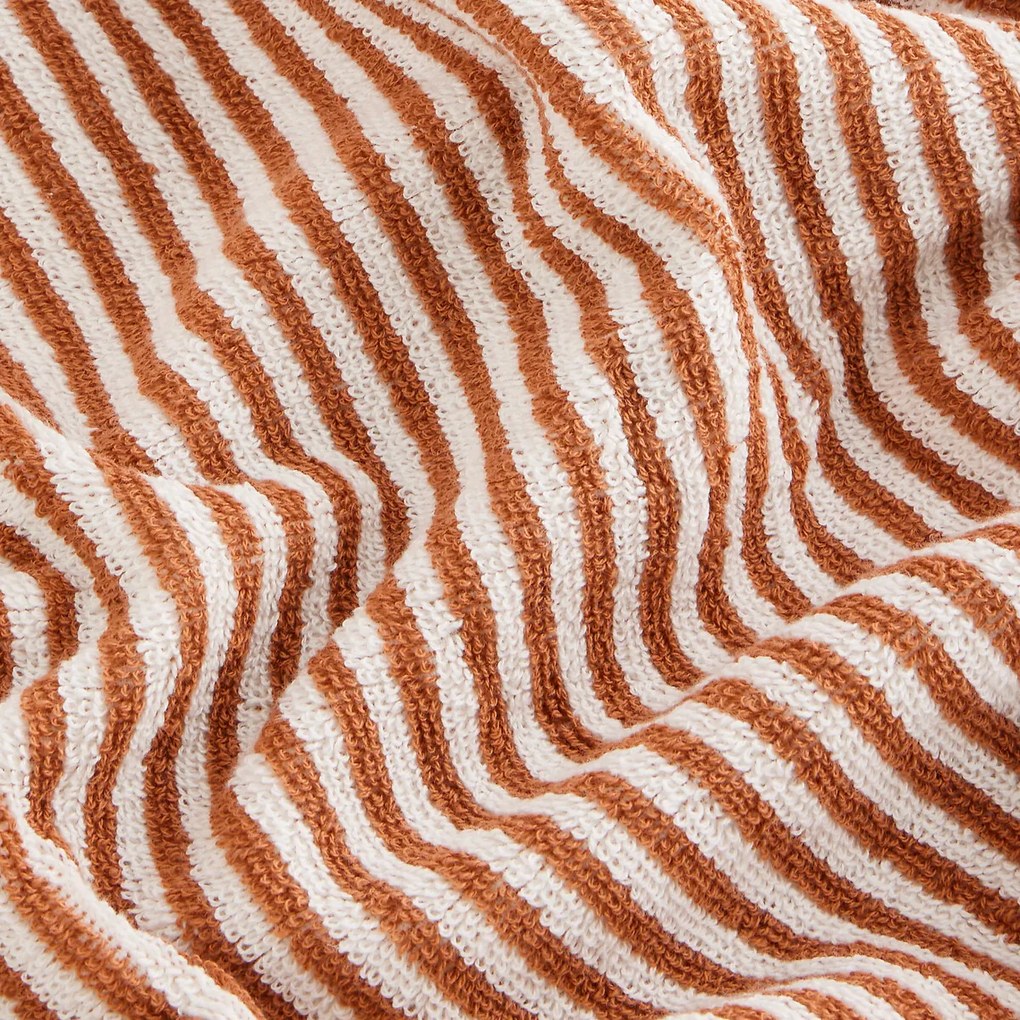 Gestreept badlaken in badstof Malo