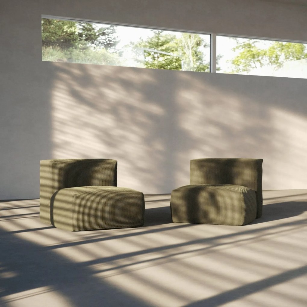 Soft Zitzak Indoor Seat - Corduroy Olive