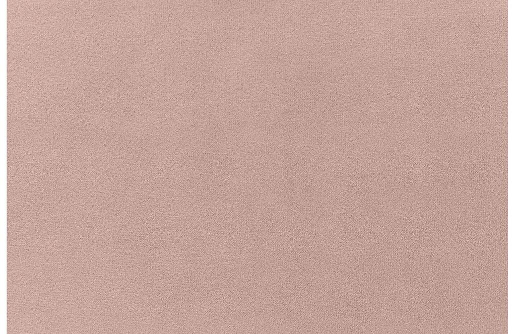 Goossens Eetkamerstoel Peda roze velvet stof met armleuning, elegant chic