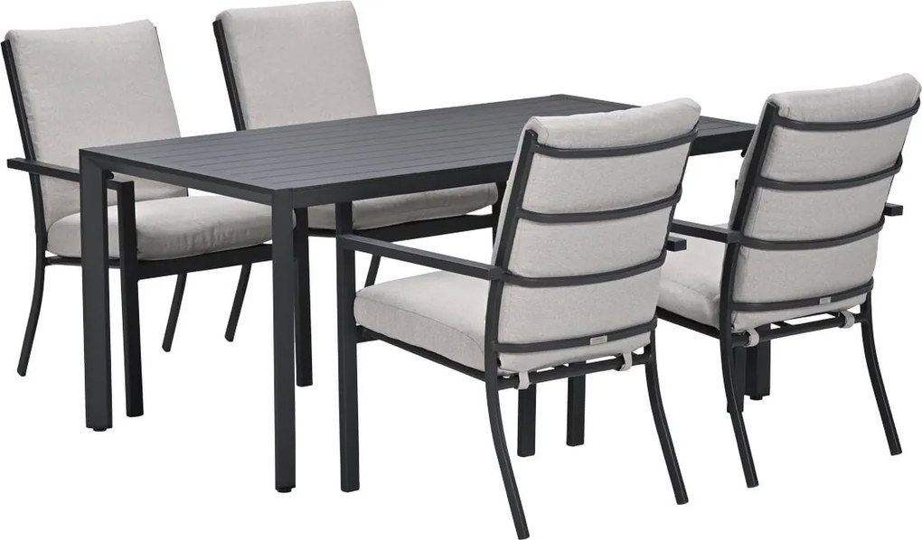 Garden Impressions Senja tuinset 5-delig desert sand - Kasper tuintafel 160x90 cm