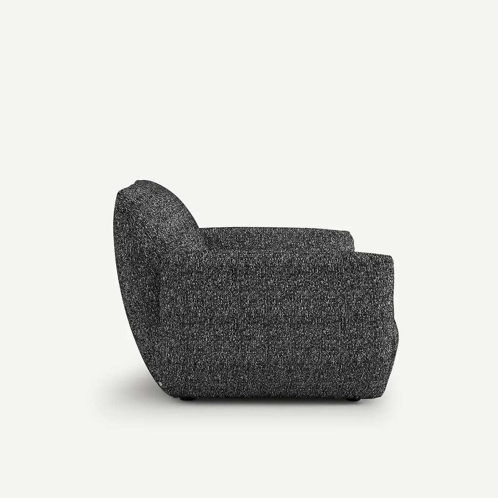Fauteuil in bouclé stof, Spogano