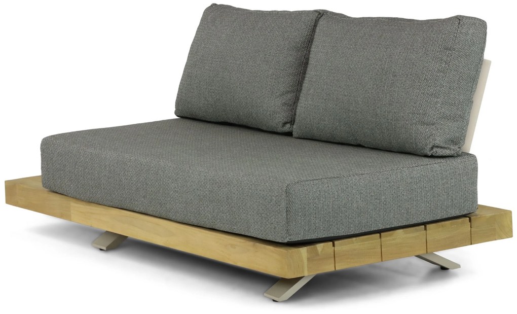 Hoek loungeset 5 personen Teak Taupe Santika Furniture Santika