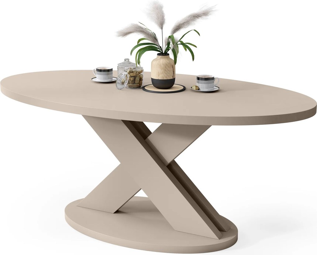 Mazzoni LOXA Kasjmier - OVALE SALONTAFEL 120x65 cm
