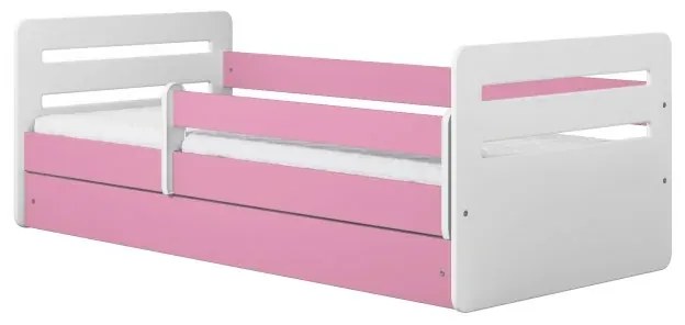Peuter Roze Eenpersoonsbed Kami - Voor kinderen Kinderen Peuter Junior 5056231741811 Children's Beds Home, 140x80, Ja, Matras van schuim/latex van 10