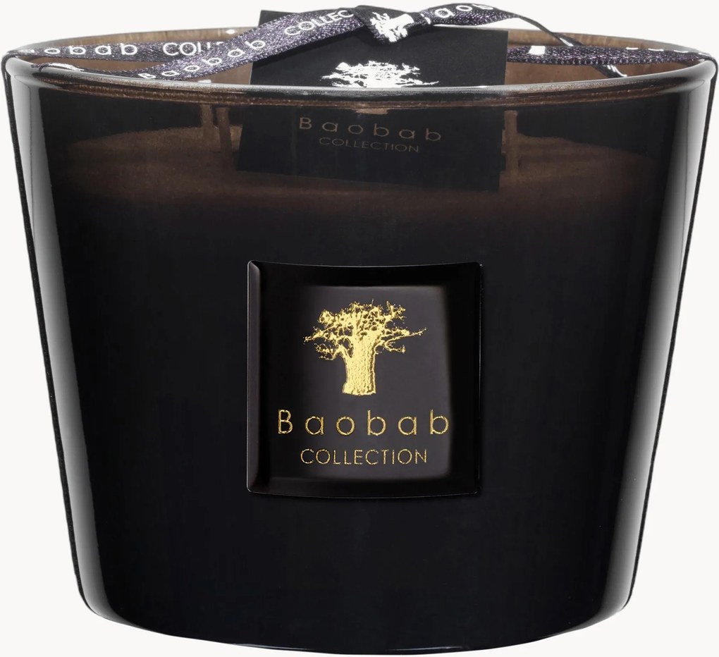 4-lonts geurkaars Prestigieuses (leer, sequoia, amber)