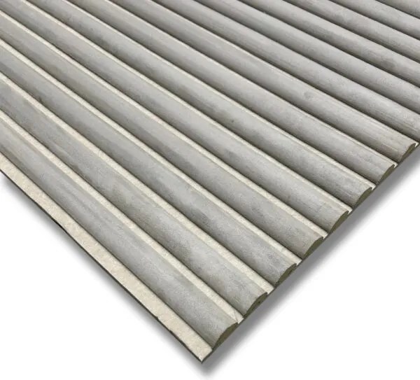 Suede Paneel AKU Light Grey 260x60x2.1cm - 260 cm x 60 cm x 2 cm | 15 kg | Paneli akoestische wandpanelen - AKU Wandpanelen