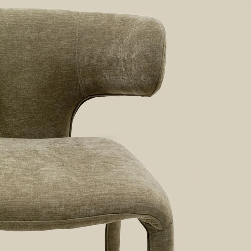 Kare Design Tobi Eetkamerstoel Stof Groen