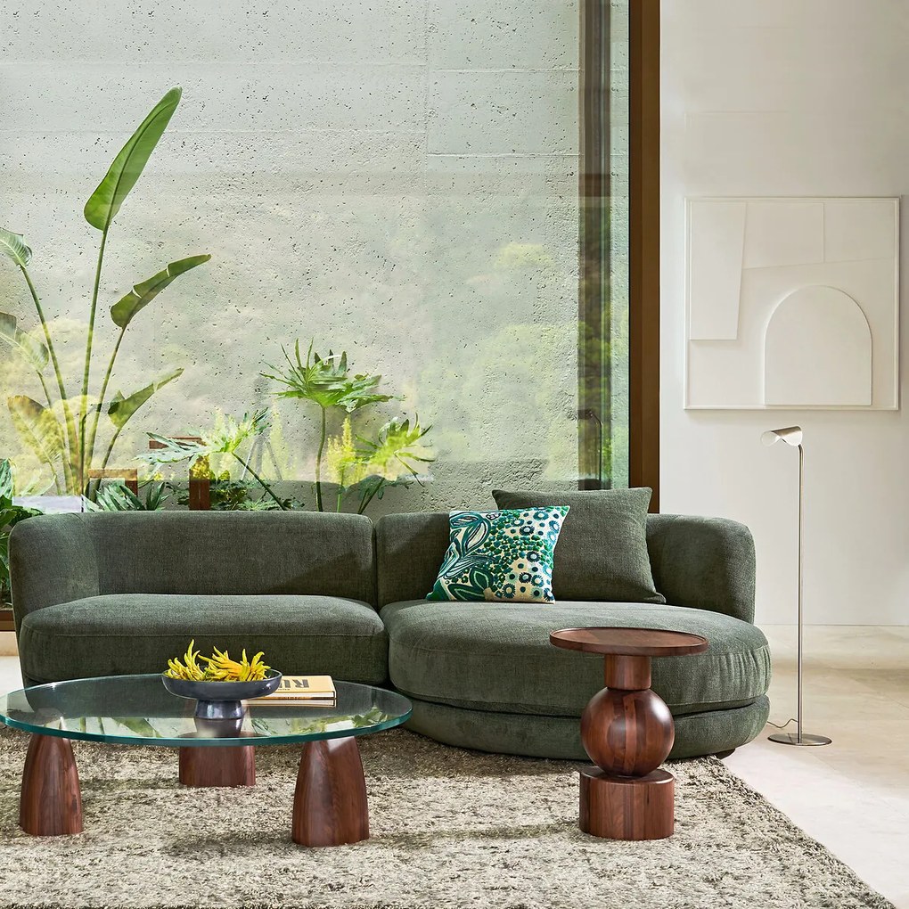 Bijzettafel in massief notenhout, Stigido