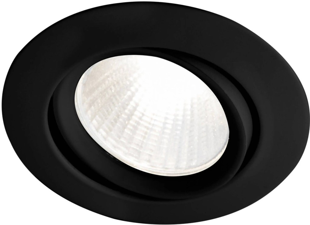 Ben Oval LED inbouwspot Ø 8,2x4,2 cm mat zwart