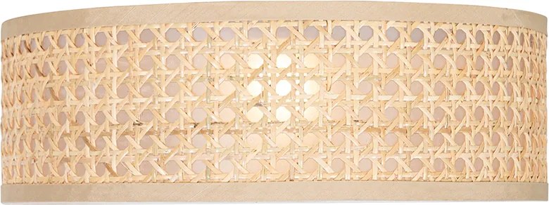 Smart plafondlamp rotan 30 cm incl. Wifi A60 - Tromma