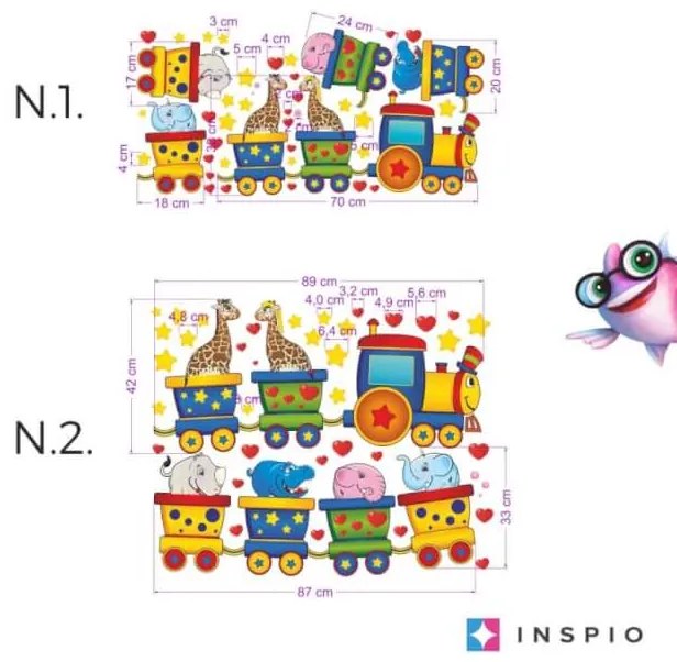 INSPIO Sticker - Happy Train (vrolijke trein)