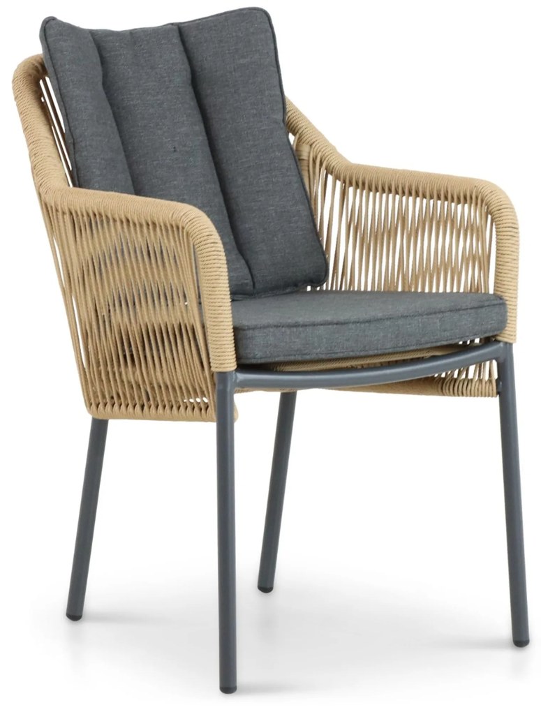 Tuinset 4 personen 180 cm Aluminium/rope Taupe Lifestyle Garden Furniture Marbella/Vienna