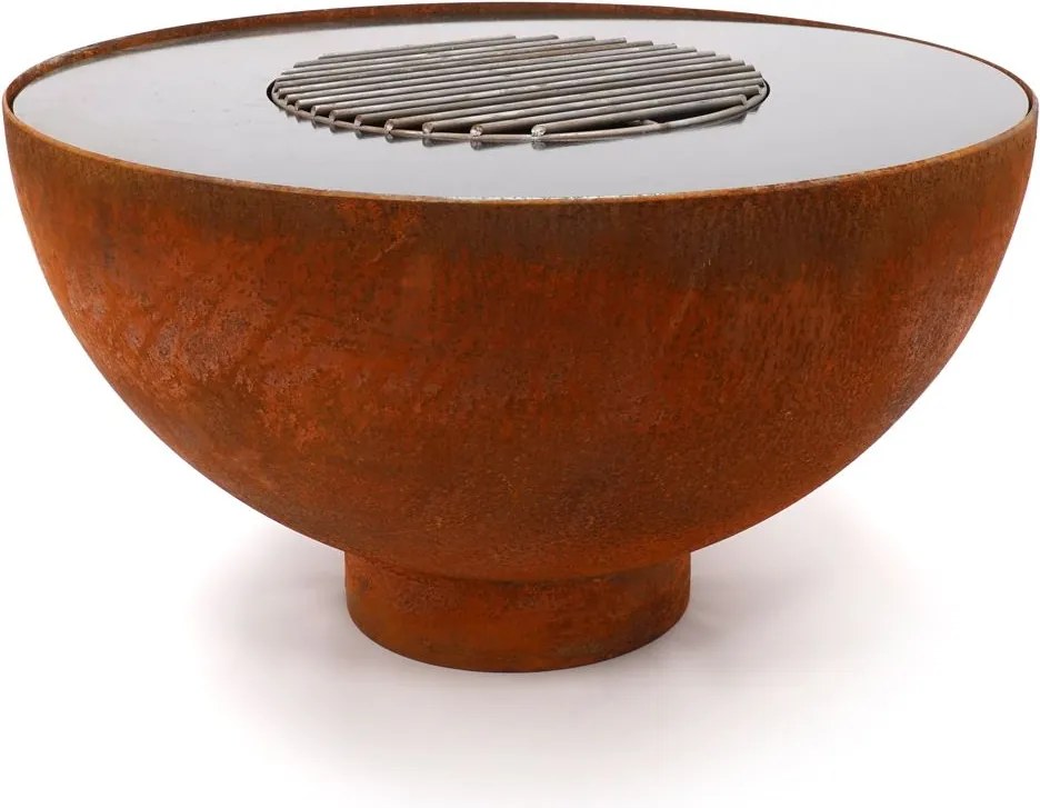 HEAT vuurschaal Gystad met bakplaat en grillrooster – diameter 60 cm – zwart