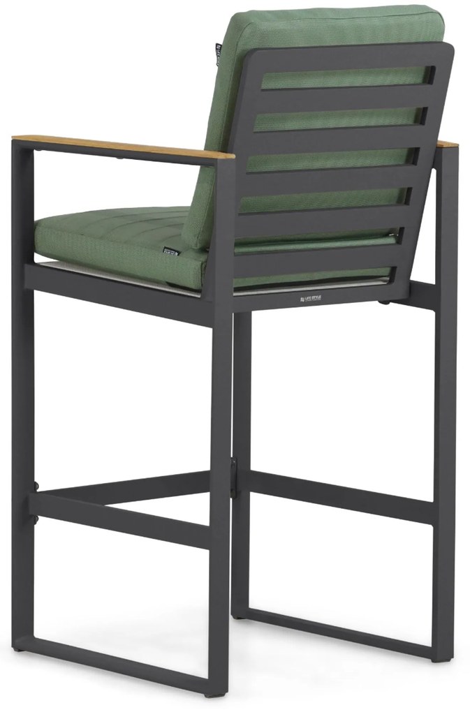 Barstoel Aluminium Grijs-antraciet Lifestyle Garden Furniture Faro
